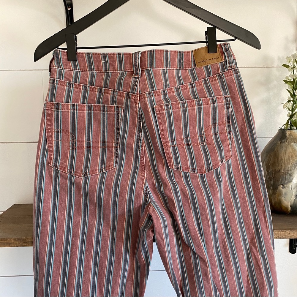 AE Striped Mom Jeans